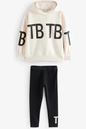 Ted Baker Neutral Tonal Branded Hoodie and Leggings Set 2 Piece8 lat (128 cm)
