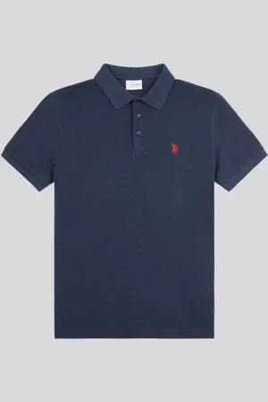 U.S. Polo Assn. U. S. Polo Assn. Mens Check Texture 100% Cotton Polo ShirtX-Large