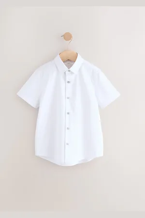Next Short Sleeves Smart Plain Shirt (3-16yrs)116122 cm