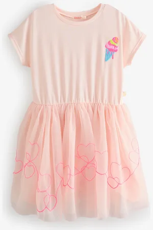 Billieblush Pink T-Shirt Dress With Tulle Mesh Skirt10 lat (140 cm)
