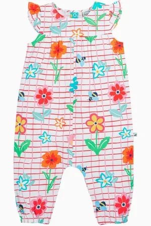 Frugi Rainbow Floral Playsuit6874 cm