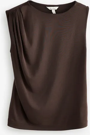 Next Premium Modal Ruched Drape Sleevless TopEU 36 (UK 8)