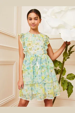 Lipsy London Szyfonowa sukienka mini z falbaną (5-16 lat)11 lat (146 cm)