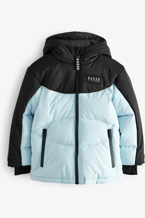 Ted Baker Blue Shower Resistant Colourblock Coat8 lat (128 cm)