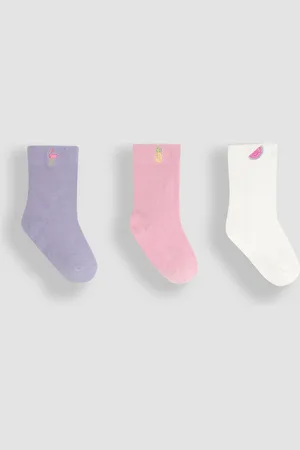 JoJo Maman Bébé Printed Socks 3 Pack8692 cm