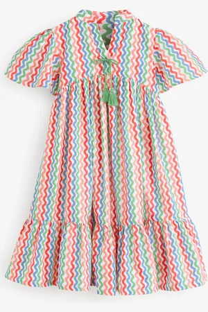 MISS Pink Printed Boho 100% Cotton Summer Dress98104 cm
