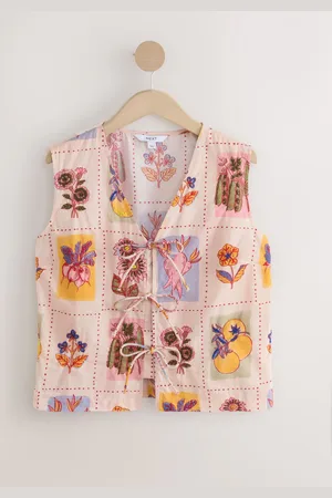 Next Embroidered Patchwork WaistcoatEU 36 (UK 8)
