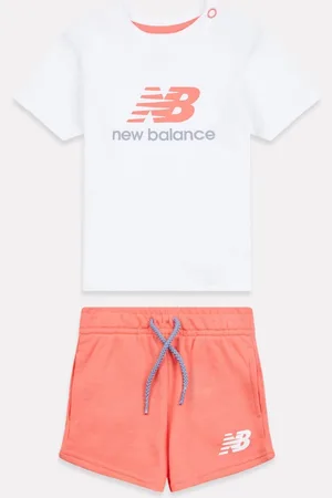 New Balance Kids 100% Cotton T-Shirt And French Terry Shorts Set9298 cm
