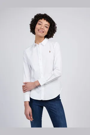 U.S. Polo Assn. U. S. Polo Assn Womens Stretch Classic Fit Oxford ShirtM