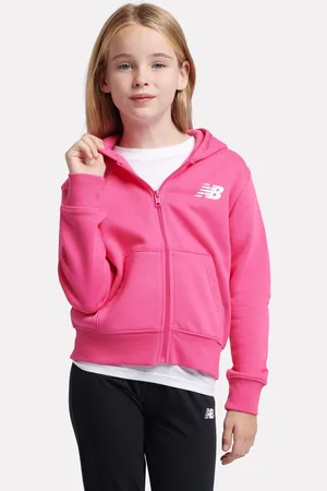 New Balance Girls Brush Back Graphic Zip Hoodie7