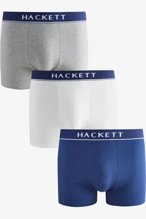 Hackett 3 Pack Multi Cotton Elastane Boxer TrunksX-Large