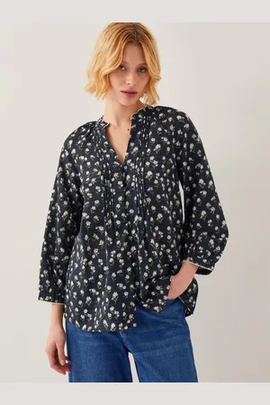 Monsoon Orielle Pintuck Floral BlouseX-Large