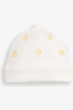 JoJo Maman Bébé Embroidered Cotton Baby HatDo 3 miesięcy (50