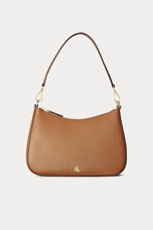 Ralph Lauren Danni Pebbled Leather Shoulder BagJeden