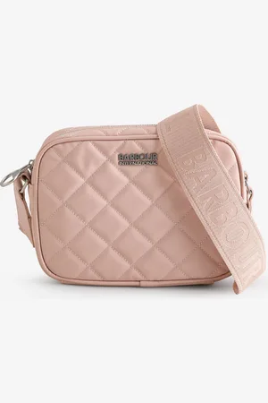 Barbour Pale Pink Quilted Sloane Crossbody 100% Cotton BagJeden