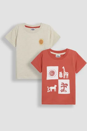 JoJo Maman Bébé Graphic Printed & Plain T-Shirts 2 Pack116122 cm