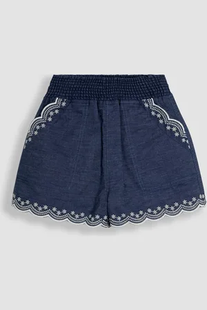 JoJo Maman Bébé Broderie Scallop Pocket Shorts9298 cm
