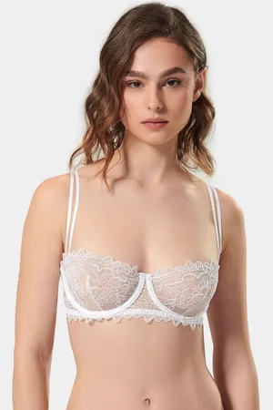 BlueBella Audrey Balcony Underwired Mesh and Embroidered Detail Bra85DD