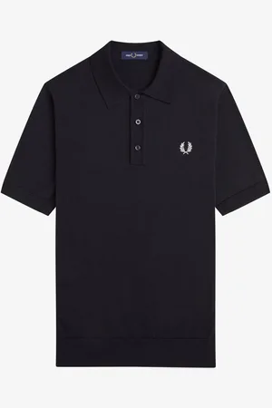 Fred Perry Cotton Knitted Polo ShirtX-Large