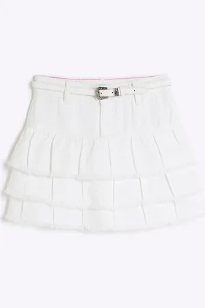 River Island Girls 100% Cotton Denim Rara Skirt134140 cm