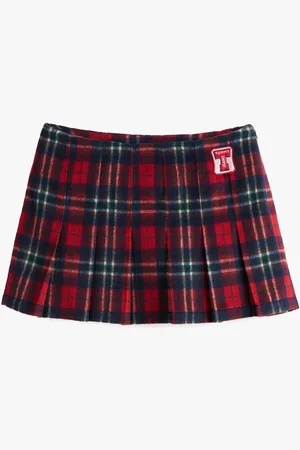 Tommy Hilfiger Plaid Pleated SkirtL