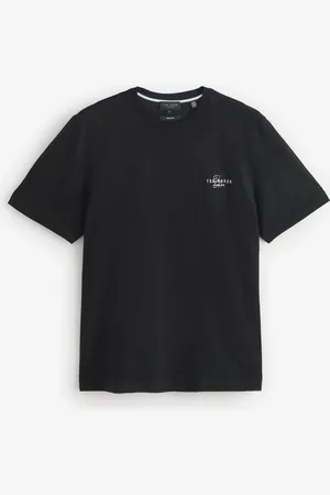 Ted Baker Tebars-SS Branded Script 100% Cotton T-ShirtL
