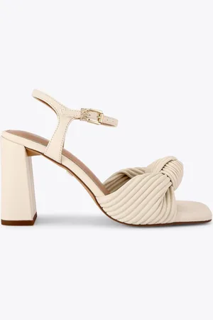 Kurt Geiger Cream Signet Sandalseu355