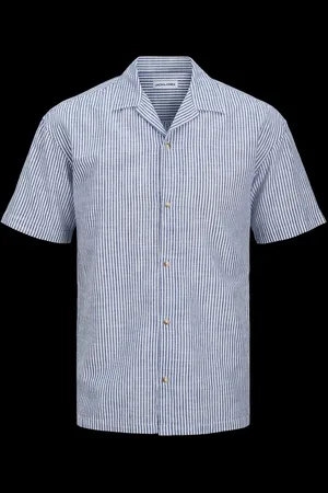 JACK & JONES Short Sleeve Striped Resort ShirtM
