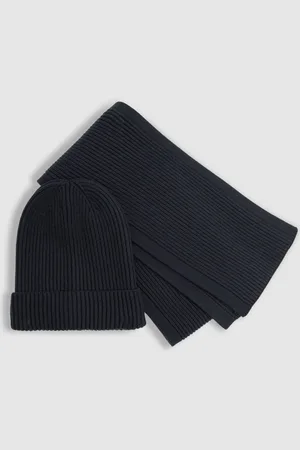 Reiss Chesterfield Set Ribbed Hat and Scarf Set7