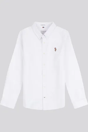 U.S. Polo Assn. U. S. Polo Assn. Peached Boys Oxford 100% Cotton Shirt12