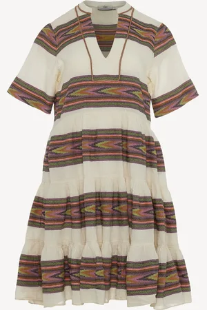 Devotion Twins Harmonia Chevron Stripe 100% Cotton Mini DressS