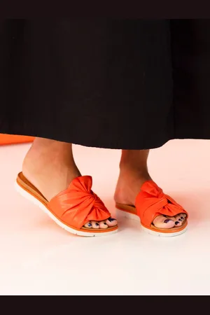 Lunar Orange Sunshine Leather Sandalseu38