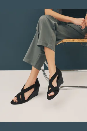 Next Forever Comfort Premium Leather With Motionflex Soft Twist Espadrille Wedges7 EU 41 W