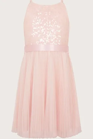 Monsoon Keita Embellished Plisse Dress12