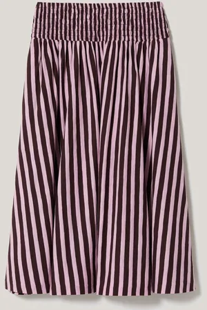 Jigsaw 100% Cotton Slub Stripe SkirtM