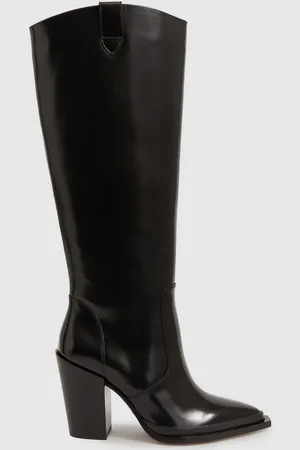 Paige Leather Knee-High Block-Heel BootsEU 39 (UK 6)