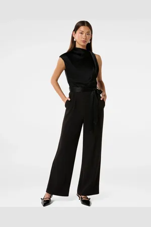 Forever New Sienna Satin Asymmetric Jumpsuit36