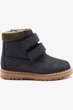Next Leather Thermal Thinsulate Lined Touch Fastening Work BootsEU 20.5 (UK 4)