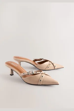 Next Forever Comfort Point Eyelet Kitten MulesEU 39 (UK 6)