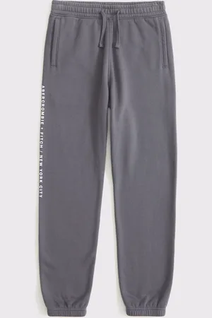 Abercrombie & Fitch Grey Logo Cuffed Joggers17