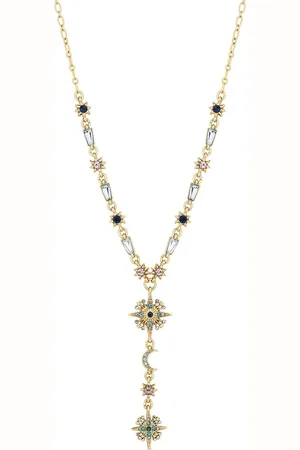 Moodstreet Multi Coloured Fine Celestial Y NecklaceJeden