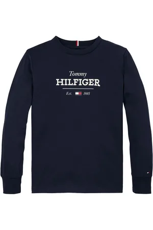 Tommy Hilfiger 1985 Regular Fit Monotype Long Sleeves 100% Cotton T-Shirt16 lat (176 cm)