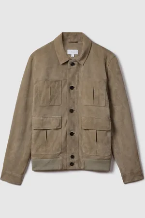 Reiss Thomas Suede Chest Pocket JacketS