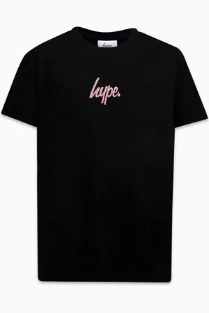 Hype . Girls Fairy Forest 100% Cotton Black T-Shirt110116 cm