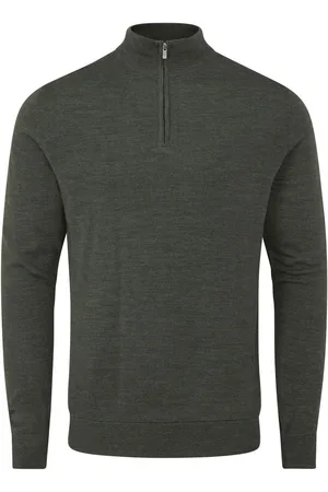 Skopes Sweter Miles z krótkim zamkiem i domieszką wełny merino3XL