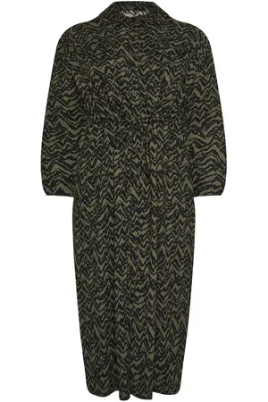 Evans Green Jersey Crepe Utility Dress44
