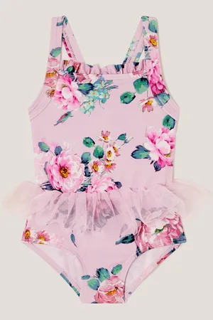 Monsoon Baby Peony Print Tutu Swimsuit98104 cm