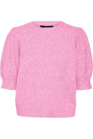 VERO MODA Round Neck Puff Sleeve Knitted Jumper36
