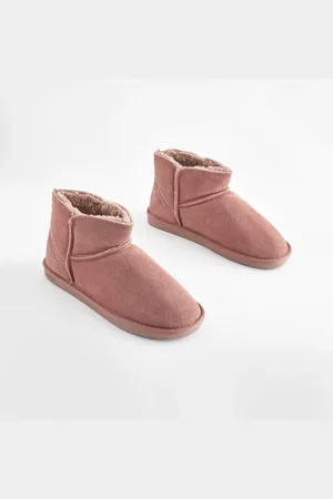 Next Faux Fur Lined Suede Slipper BootsEU 39 (UK 6)
