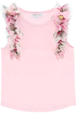 Angels Face Pink Toni Ruffle Top116122 cm